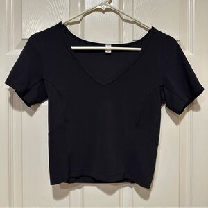 Lululemon Align Black Short Sleeve Tee Size: 6
